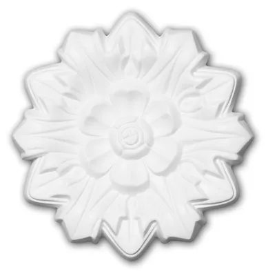 Image de Profhome 156011 Rosace Élement pour plafond Élement décorative Ø 19,8 cm