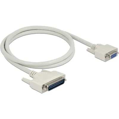 Produktbild von Delock Serielles Kabel D-Sub 25 Stecker zu D-Sub 9 Buchse 1 m