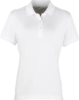 Produktbild von Premier Workwear PR616 | Damen Coolchecker Piqué Polo / ® - Farbe: White - Größe: S