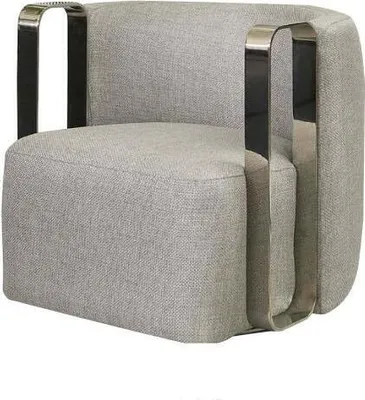 Productafbeelding van Moderne fauteuil, éénpersoons, gestoffeerd, grijs, voor de woonkamer, design