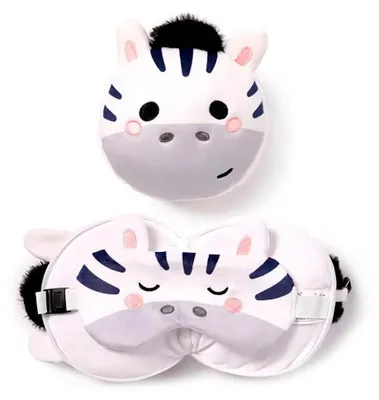Produktbild von Relaxeazzz Plüsch Adoramals Bali Zebra Reisekissen & Schlafm