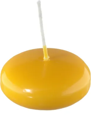 Produktbild von Schwimmkerzen Goldgelb 26 x Ø 42 mm, 8 Stück