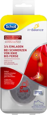 Obrázok produktu pre Scholl In-Balance, Uni, Dospelý, Podporná vložka, Čierna, 37-39.5
