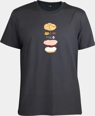 Produktbild von BAVARIAN CAPS BC T-Shirt "Bavarian Burger" ANTHRAZIT XXXL