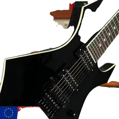 Image de Guitare, 7 cordes, style folk, noire