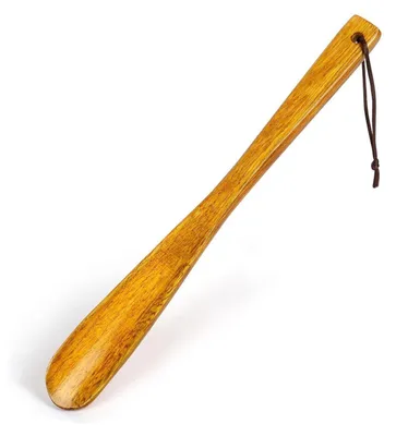 Obrázok produktu pre Schuhlöffel, dlhý, drevený, 32 cm. Stabilný pomôcky na obliekanie topánok, vhodný pre seniorov