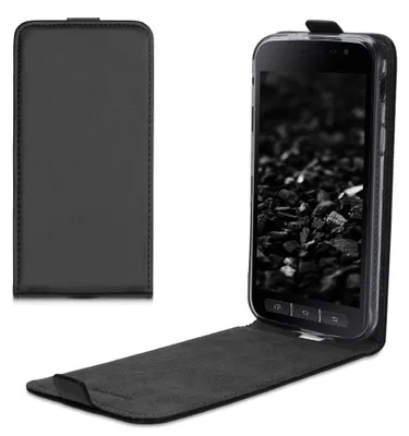 Obrázok produktu pre kwmobile ochranný kryt kompatibilný so Samsung Galaxy Xcover 4 / 4S - Kryt na mobilný telefón - Flipové puzdro na mobilný telefón čierne