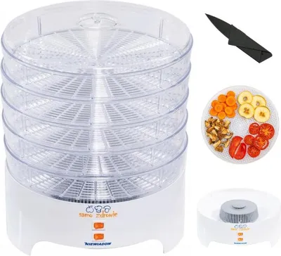 Produktbild von Lebensmittel-Trockner 530 W, 5 Etagen, leise – Haushaltsgerät für Pilze, Obst, Gemüse & Kräuter