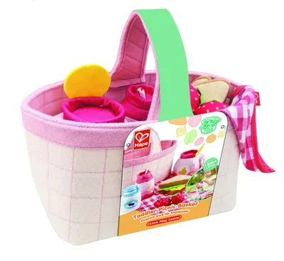Produktbild von Hape Picknick Spielset fr Kleinkinder - Holz Picknickkorb