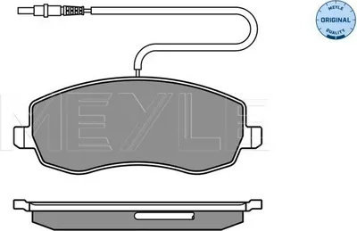Produktbild von MEYLE 025 248 3919/W Bremsbeläge Vorne passend für PEUGEOT 807 MPV für CITROËN C8 II für FIAT Ulysse (179) für LANCIA PHEDRA (179)