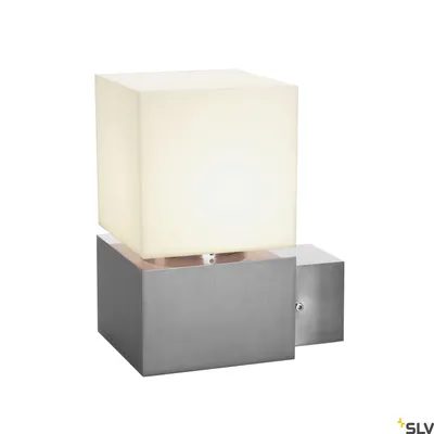 Obrázok produktu pre SLV 1000336 SQUARE WALL E27 vonkajšie nástenné svietidlo z nerezovej ocele max. 20W IP44