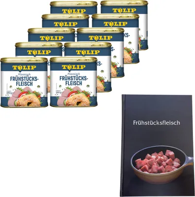 Produktbild von TULIP 10x Frühstücksfleisch Schwein 340g Dänische Delikatesse mit extra Kochbuch