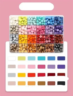 Imagen del producto de Sello de cera, juego de sellos de cera vintage: juego de sellos de cera retro con adornos de perlas, ideal para manualidades, invitaciones de boda y decoración de sobres