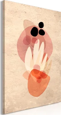 Produktbild von Italienischer Leinwand Leinwandbild - Plant Totem (1 Part) Vertical 80x120 cm Abstrakt a-A-0652-b-a