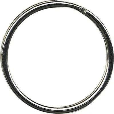 Produktbild von Alco Schlüsselring Stahl glanzvernickelt 20mm Ø 100 ST