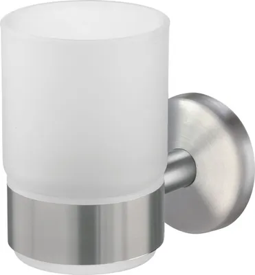 Produktbild von TrendLine Zahnputzbecher Simple Round Edelstahl gebürstet