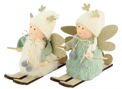 Image de Hbx ange vivant naturel sur les cieux 12,5 x 6 x 11,5 cm menthe