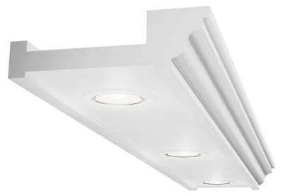 Zdjęcie produktu dla ELHARE Listwy sztukateryjne Spot LED Profil Taśma Oświetlenie pośrednie Światło XPS LH19A - 60x200mm, 2m