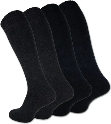 Produktbild von 4 Paar Herren THERMO Kniestrümpfe Innenfrottee 22350 - Schwarz/Antrazit 39-42
