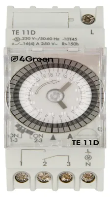 Immagine prodotto di Timer elettromeccanici con batteria sostituibile e montaggio su guida DIN