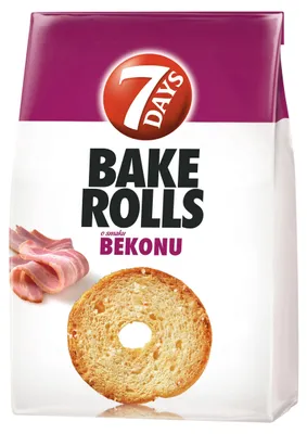 Zdjęcie produktu dla Bake Rools Chrupiące Pieczywo O Smaku Bekonu 150 G