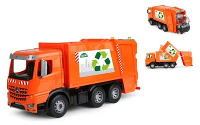 Obrázok produktu pre Hračka – smetiarske auto Worxx z plastu, 53 cm, Mercedes Arocs