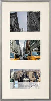 Image de Cadre Puro pour 3 photos 10 x 15 cm, argenté