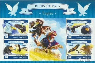 Produktbild von Briefmarken Malediven 2015 Mi 5815-5818 Kleinbogen (kompl. Ausg.) postfrisch Adler
