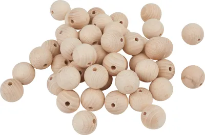 Produktbild von VBS Holzkugeln durchgebohrt "Ø 20 mm" 50 Stück