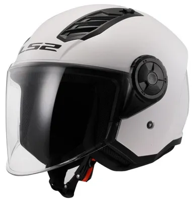 Zdjęcie produktu dla Kask motocyklowy, lekka konstrukcja, ulepszona wentylacja, BIAŁY-b, S-a