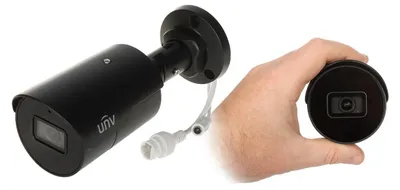 Image de Caméra IP UNIVIEW IPC2124LE-ADF28KM-H-BLACK - 4 Mpx, objectif 2,8 mm