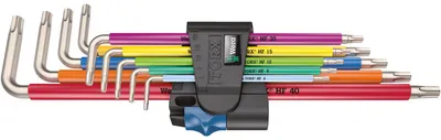 Obrázek produktu pro Wera 3967/9 TX SXL Multicol. HF nerez 1 sada úhlových klíčů