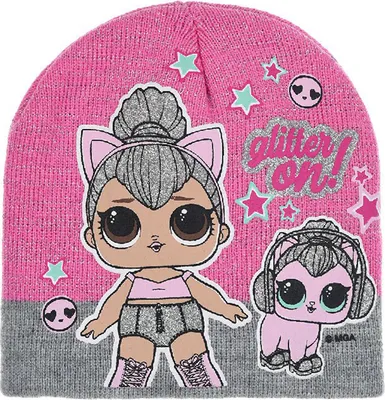Produktbild von L.O.L. Surprise! Kinder Mädchen Winter-Mütze Beanie Grau, Größe:52