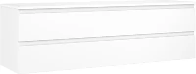 Produktbild von Mexen Orio Badezimmer-Unterschrank 160 cm mit Arbeitsplatte, 2 Schubladen, weiß matt - 91A10-16047-2-BFFC01