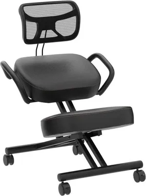 Produktbild von Famanu Kniestoel Ergonomisch - Verstellbare Höhe, Stabilität, Schwarz
