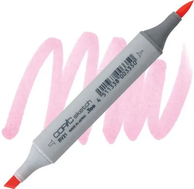 Image de COPIC Sketch double face Pinceau & Ciseau, RV21 Rose pâle