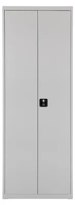 Produktbild von ADB Stahlschrank 40829 lichtgrau 71,0 x 30,0 x 195,0 cm, aufgebaut