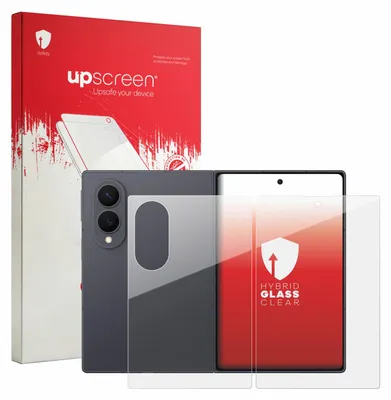 Produktbild von upscreen Schutzglas für Samsung Galaxy Z Fold 8 (Display+Rückseite) Schutzfolie Panzer Folie Glas Display Schutz klar