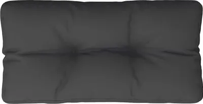 Image de Coussin de palette noir 80x40x12 cm tissu