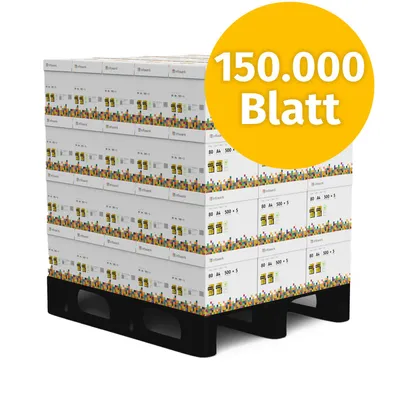 Produktbild von Infowerk Druckerpapier Kopierpapier 150000 Blatt A4 80g Premium Weiß PEFC