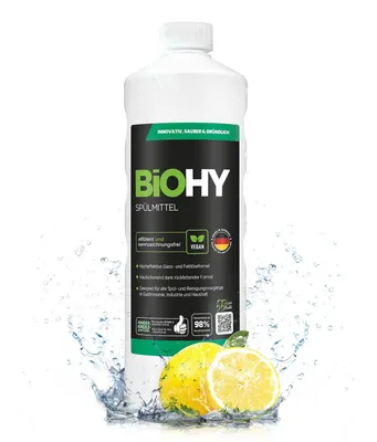 Produktbild von AUSLAUF! BiOHY Spülmittel, Geschirrspülmittel, Handspülmittel, 1l BY01011001