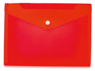 Produktbild von HERMA 20054 Brieftasche DIN A5 PP Rot Druckknopf 25x18 cm