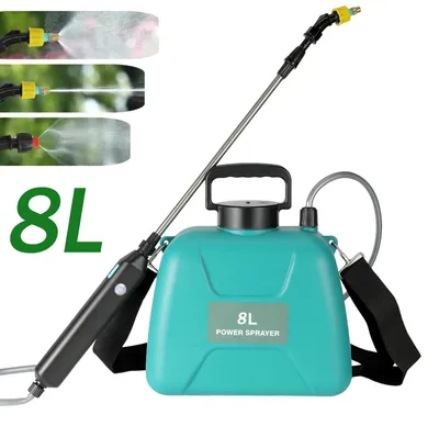 Immagine prodotto di Irroratrice da giardino - Irroratrice elettrica automatica a pressione - Capacità 8 L - Ricaricabile - Portativa - Tracolla