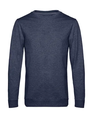 Produktbild von B&C Uni Sweatshirt Pullover French Terry Shirt Pulli Rundhals Sweat, Größe:L, Farbe:Heather Navy