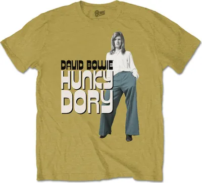 Image de David Bowie - "Hunky Dory 2" T-shirt homme/femme unie RO2185 (S) (jaune moutarde)