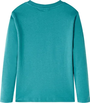 Image de vidaXL T-shirt à manches longues pour enfants bleu foncé 104