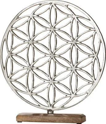 Produktbild von GILDE Dekofigur Lebensblume auf Holzbase H. 36 cm,48771