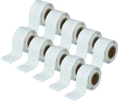 Produktbild von vhbw 10x Rolle 130 Etiketten Ersatz für Dymo 99010 für Drucker - 28mm x 89mm Weiß