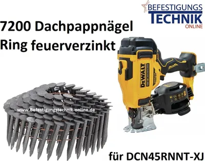 Produktbild von Dachpappnägel 3,1x45mm Ring feuerverzinkt für DeWalt Dachpappnagler DCN45RNNT-XJ