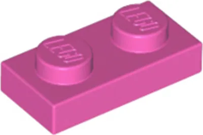 Immagine prodotto di 1 pezzo LEGO, parte c. 3023 in rosa scuro